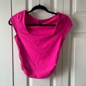 Neon pink shein top